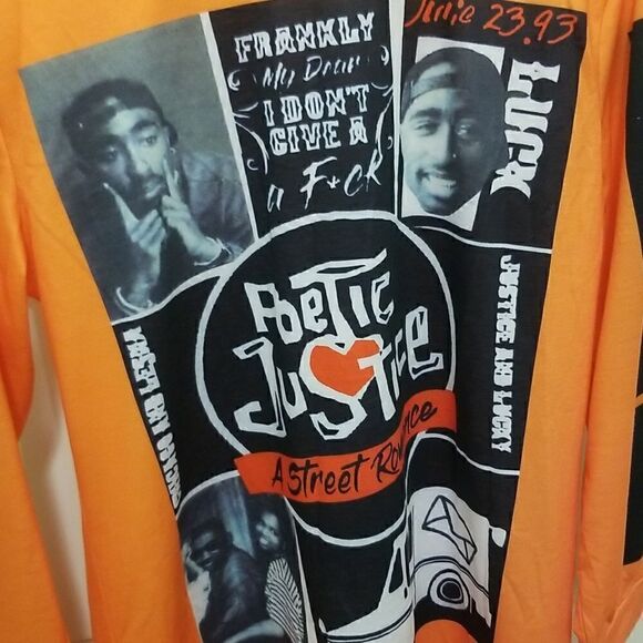 Tupac Poectic Justice Bio Long Sleeve Shirt XL - Picture 5 of 9